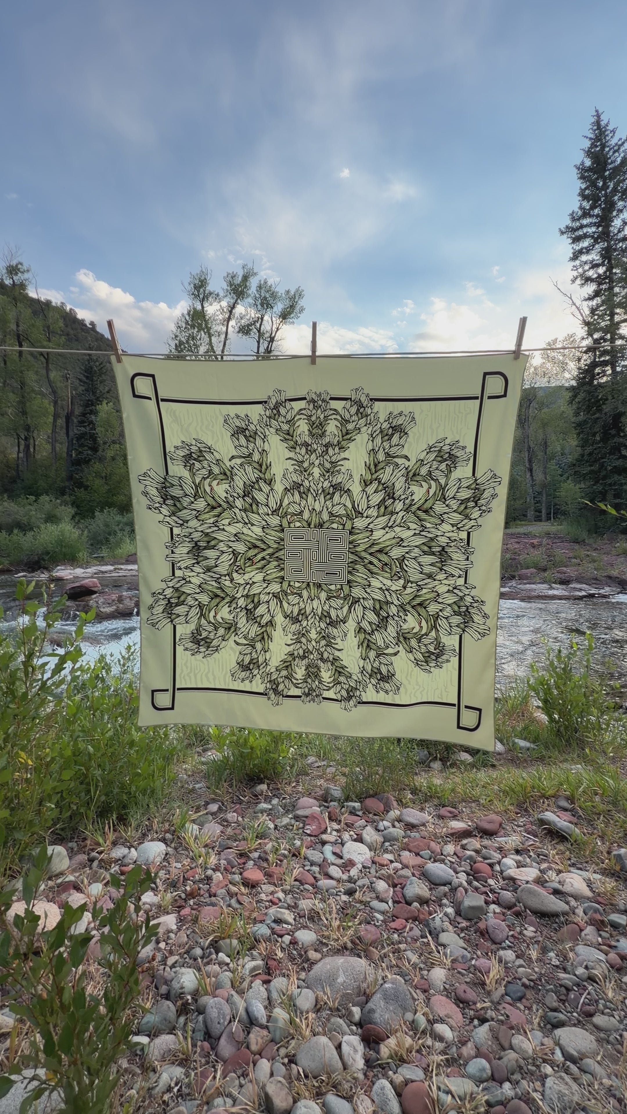 Sulphur Paintbrush Vision Scarf